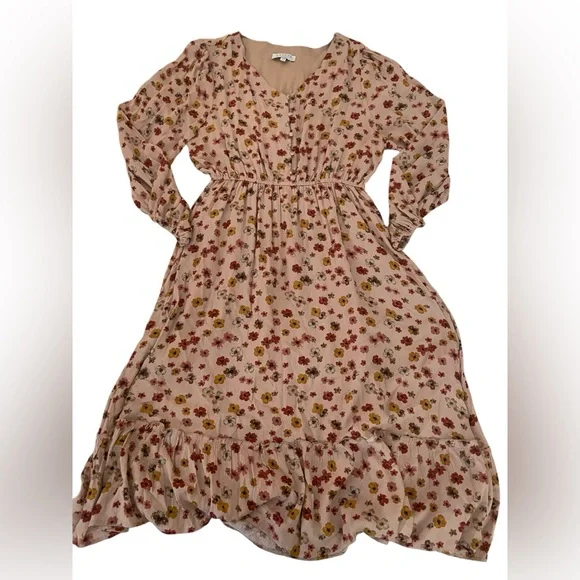 chinese dress ladies Paisley Print Long Sleeve Maxi Dress